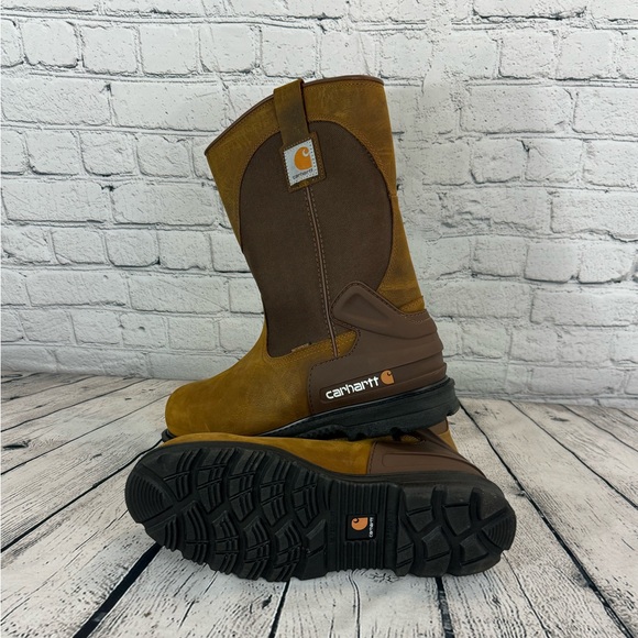 CARHARTT HERITAGE WATERPROOF 11" STEEL TOE WELLINGTON 13.0 - Picture 2 of 6